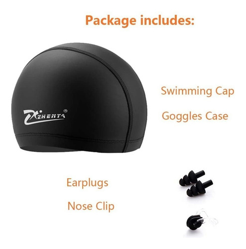 Kit Natación Profesional Hombre Set Gogles Gorra Lentes Gafa