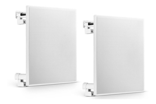 Par Quadrada Embutir Arandela 6 Ambiente Teto 80 Rms Frahm Cor Branco