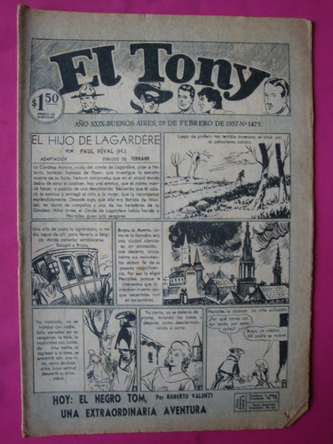 Revista El Tony N° 1472  Año 1957 - Ed. Columba