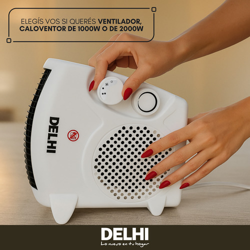 Caloventor Eléctrico Dual Delhi 2000w Combo X 10 Mayorista