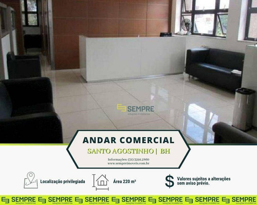 Imagem 1 de 16 de Andar Corporativo À Venda, 220 M² E 02 Vagas - Santo Agostinho - Belo Horizonte/mg - Ac0031