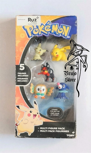 Pokemon 5 Multi Pack Mimikyu Litten Pikachu 4cm Brujostore