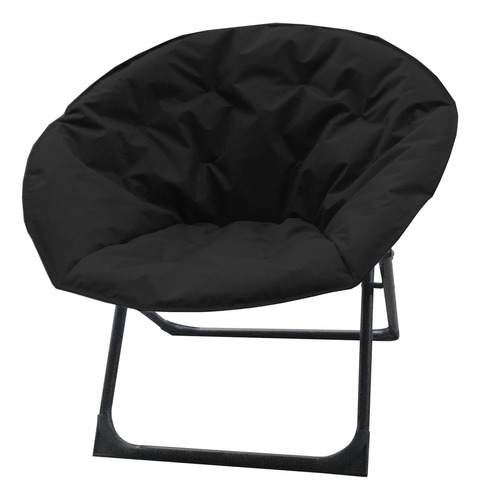 Silla Reposera Sillon Plegable Playa Jardin Moon Color Negro