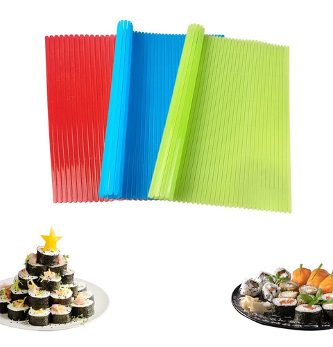 Alfombrilla Para Sushi Plastico Antiadherente Hacer Rojo