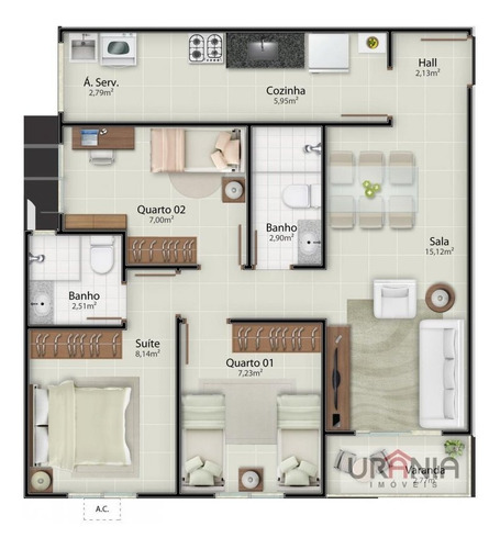 Imagem 10 de 29 de Apartamento A Venda No Bairro Santa Paula Ii Em Vila Velha - - 139-1