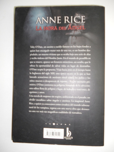 La Hora Del Ángel (crónicas Angélicas 1) Anne Rice C135 (Usado)