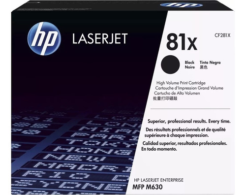 Toner Hp Cf281x 81x Original Negro M630 M605 M606 Rinde Mas