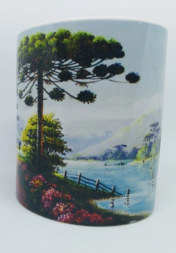 Caneca Lembrança De Curitiba - Árvores De Araucária - #2 -