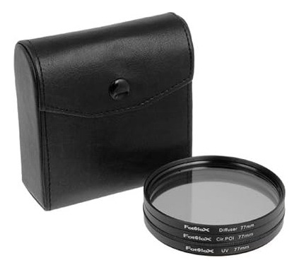 Kit De Filtros Fotodiox Uv, Polarizador Y Difusor 77mm