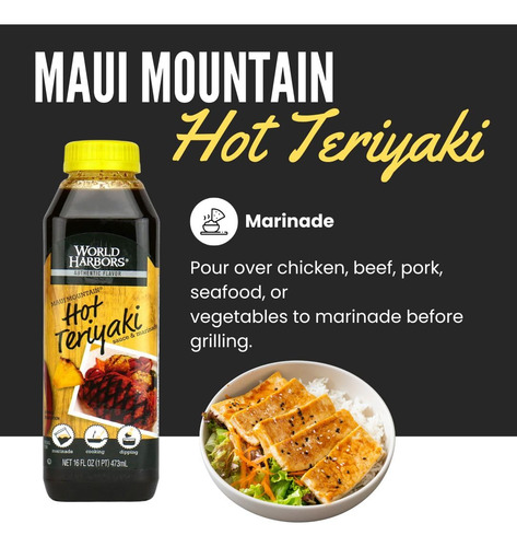 Salsa Teriyaki Caliente Para Asar Y Adobar 473 Ml Paquete De