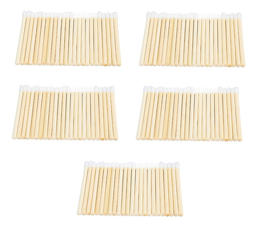 Pincel De Labios Desechable, 100 Piezas, Mango De BambĂș, Por