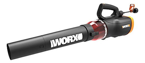 Worx Wg520 Turbine 600 Soplador De Hojas Eléctrico, Negro