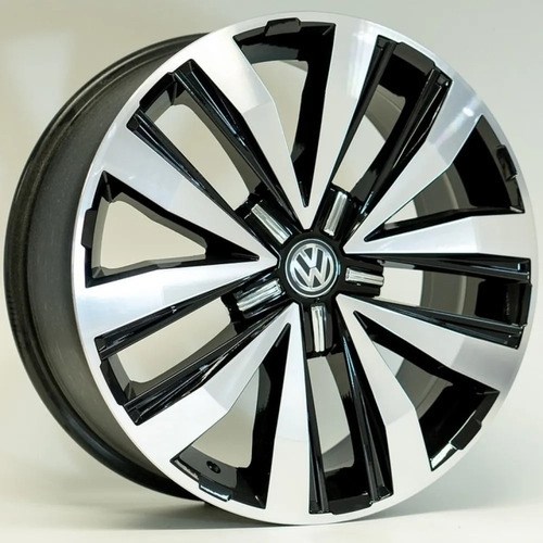 Rodas Amarok Highline 2018/2019 Aro 18 5x120 (jogo) + Bicos Cor Preto Com Diamantado