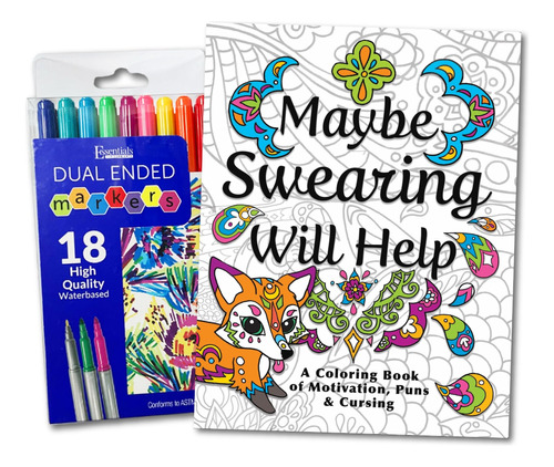 Maybe Swearing Will Help Juego De Libros Para Colorear Para