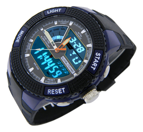 Reloj Montreal Hombre Ml1639 Ana-digi Luz Alarma Cronómetro