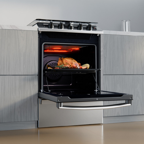 Cocina Multigas 56 Cm Inoxidable Con Air Fryer Drean Cd5617ai0