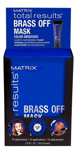 Matrix Mascarilla Matizadora Azul Cabello Castaño 10*30ml