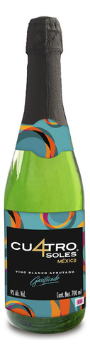 Pack De 6 Vino Espumoso Cuatro Soles Blanco Afrutado 700 Ml