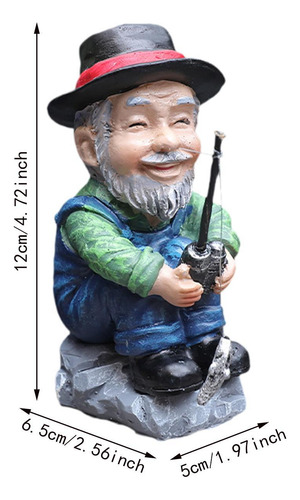 Ornamento De Mesa, Boneco De Pescador, Escultura De Velho