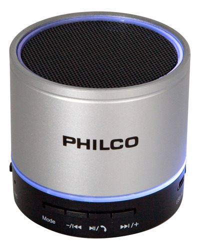 Parlante Portatil Bluetooth-usb P295 Plata Plomo Philco