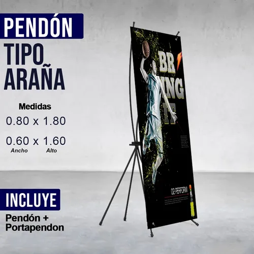 Pendon Tipo Araña 0.80 X 1.80