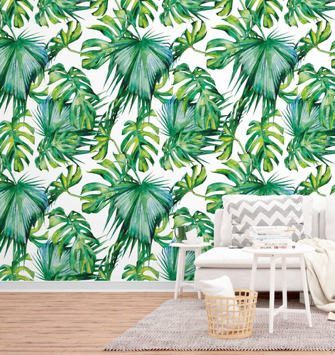 Imagen 9 de 10 de Vinilos Decorativos Pared Empapelado Tropical