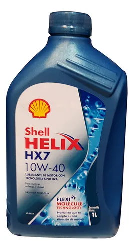 Aceite Semi Sintetico Shell Helix Hx7 10w40 - 1 Litro