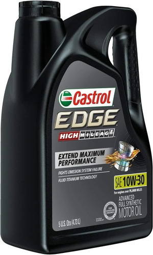 Aceite Castrol Edge 10w 30 Full Sintetico Alto Km 4.8lts