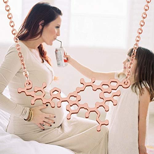 Tgbje Collar De Molécula Colgante De Oxitocina Joyería Quími