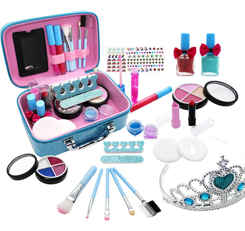 Kit De Maquillaje C Kids Para Niñas, Set De Maquillaje Real