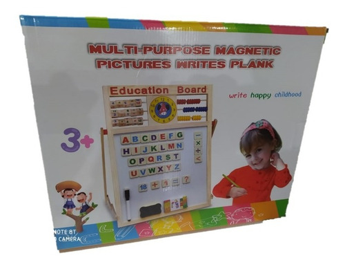 Tablero Didáctico Magnético Y Tiza Aprende Mediante Juego