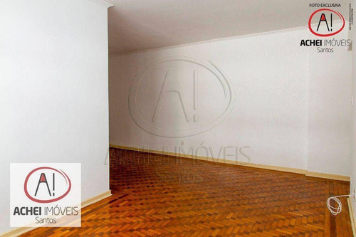 Imagem 7 de 28 de Apartamento Com 3 Dormitórios, Dependência Completa, Vaga Demarcada À Venda, 93 M² Por R$ 540.000 - Gonzaga - Santos/sp - Ap10669