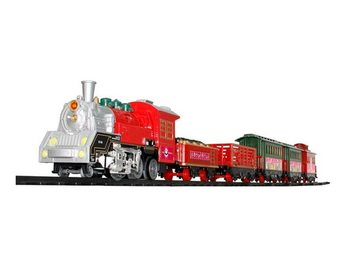 Tren Electrico Navideño Grande Con Luz Y Sonido