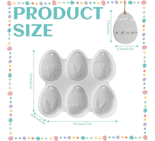 Molde De Silicona Para Huevos De Pascua Moldes De Silicona P