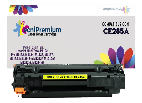 Toner Generico 85a Ce285a Para M1214nfh P1102w P1102 M1217nf