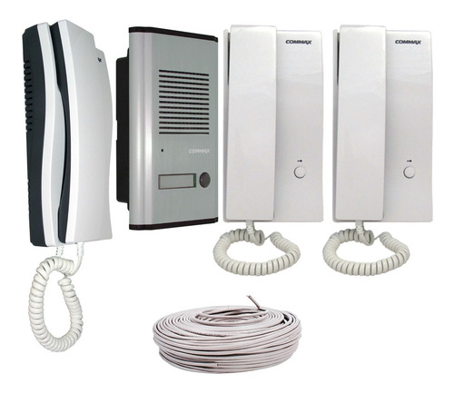 Imagen 1 de 5 de Kit De Portero De Audio Commax Frente De Calle 3 Interfonos