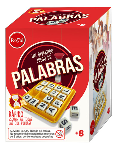 Juego De Mesa Letras Y Palabras Diversión Familiar De Royal