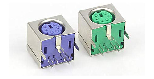 10pcs Mini 6pin Hembra Montaje En Pcb Ps2 Jack Mouse Te...