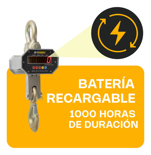 Báscula Colgante 10 Toneladas Bac-10t Rhino Color Gris