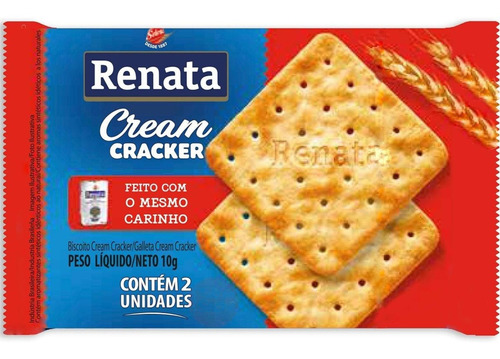 Biscoito Cream Cracker Em Sache Renata Bolacha 11g