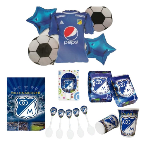 Decoración Globos Equipo Millonarios