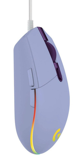 Imagen 3 de 4 de Mouse Gamer Logitech G203 Lightsync Rgb Lila