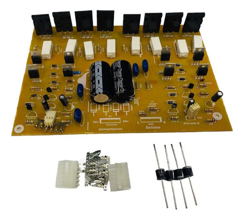 Componentes Para Soldar Amplificador 400w Baquela Pcb