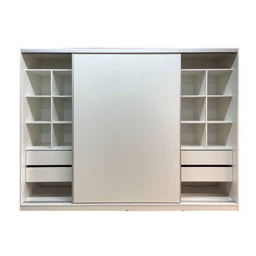 Placard Ropero Carpintería Rivadavia 240 x 180 - Puertas Corredizas - Perfileria de Aluminio Superior e Inferior
