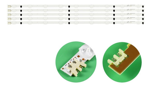 Kit 5 Barras De Leds Un32f4200ag Un32f5200ag Un32f5500ag