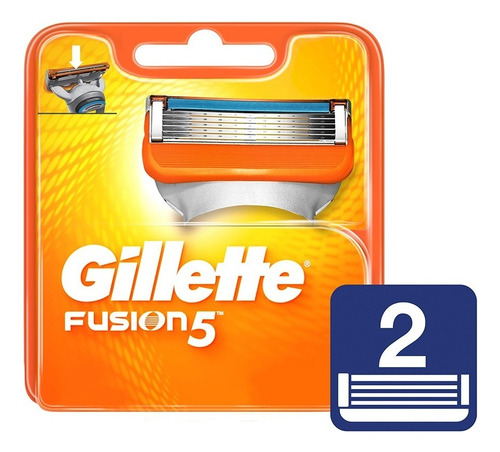 Cartuchos De Afeitar Gillette Fusion5 2 Un