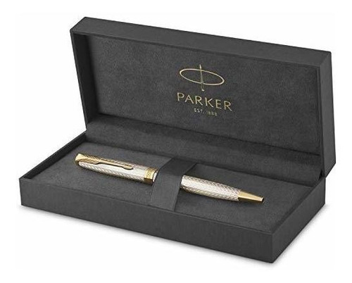 Bolígrafo - Parker Sonnet Ballpoint Pen | Premium Silver Mis