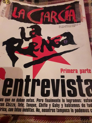 Revista La Garcia La Renga David Lebon Enanitos Verdes 1999