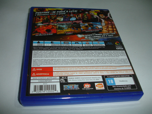One Piece Burning Blood - Ps4 - Midia Fisica Original (Usado)