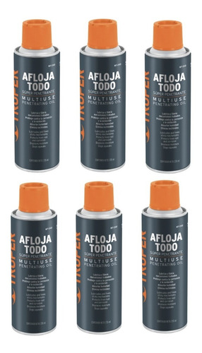 Lubricante En Aerosol X6 Unidades Aflojatodo 235ml  Truper 